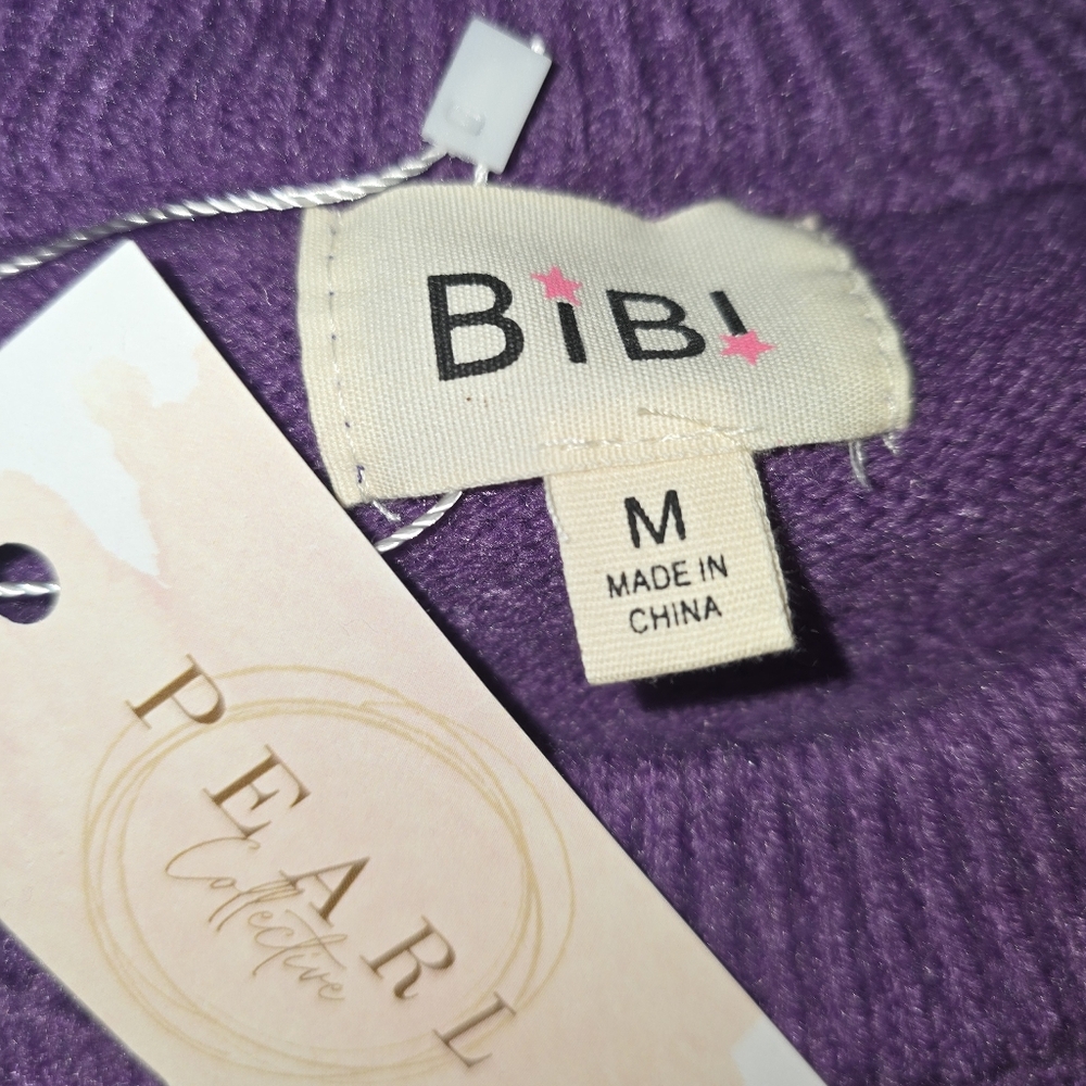 BiBi Purple Sweater with Gold Touchdown Design - Picture 4 of 4